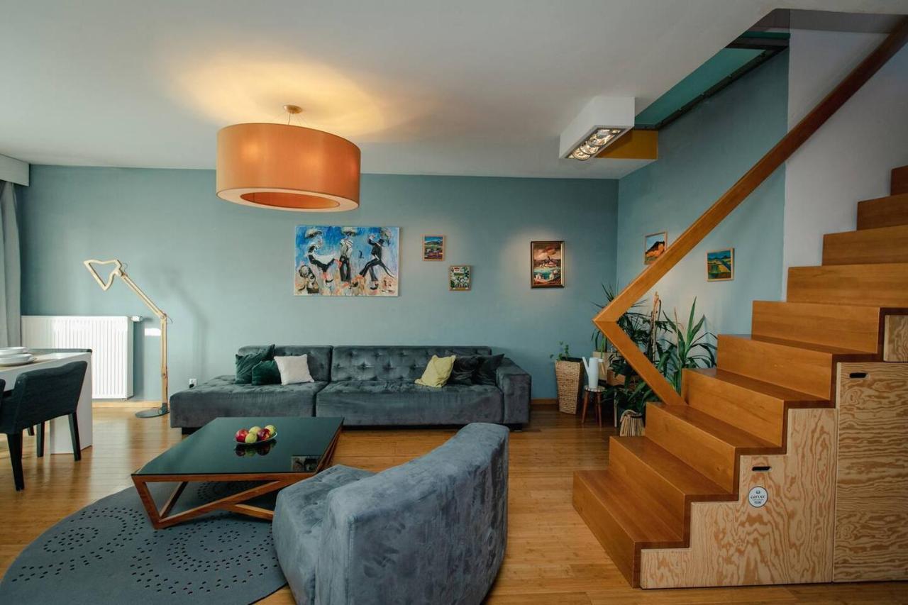 Dwupoziomowy, Rodzinny Apartament. Ochrona, Garaz. Варшава Екстериор снимка